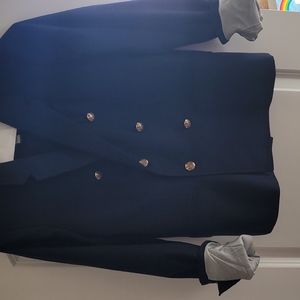 Blue double breasted blazer